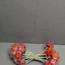 20 Pcs Orange Gerbera Daisy Faux Artificial Daisies Flower Bouquet Fake African Daisy Flower for Wedding Bridal Bouquet Party Home Kitchen Table Centerpiece (Orange)