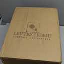Levtex Home - Cross Stitch Cream Bedspread Set - King Quilted Bedspread and Two King Shams - Cross Stitch Pattern - Bedspread (120x104in.) and Sham (20x36in.) - Cotton
