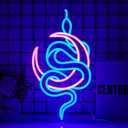Snake Moon Neon Sign Led Neon Lights Neon Signs for Wall Decor Light Up Sign for Birthday Party Club Gift