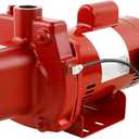 602208 Premium Cast Iron Shallow Well Jet Pump,RJS-100-PREM 1 HP, 23 GPM, 115/230 Volt,Red, for Home,Agriculture,Irrigation