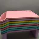 Beeveer 8 Pcs Kids Lap Desk Tray Bulk 19.7x9.6x7.1in Portable Lap Tray for Kids Plastic Lap Table with Side Storage Space for Bed Classroom Laptop Children Car Activity Eating Floor (Pastel Color)