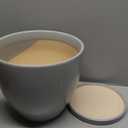 Garden & Home Matte Grey 7 Inch Indoor Ceramic Plant Pot with an Attached Saucer and Drainage Hole for House Plants, Herbs, Flowers, Succulent Plants, Snake Plants, Gifts for Mom