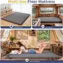 MAXYOYO 3" Thick Japanese Floor Futon Mattress, Portable Floor Mattress, Full