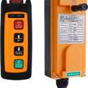 Wireless Electric Chain Hoist Overhead Crane Remote Control 2-Channel Mini 110V Industrial Winch Lift Radio Crane Controller Transmitter and Receiver