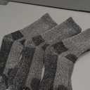 Buttons & Pleats Wool Socks for Men & Women Merino Thermal Warm Cozy Winter Boot Sock (Medium-Large, Charcoal)