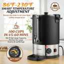 100 Cup Coffee Maker Machine Urn - Large Percolator Pot Dispenser With Double-Wall Stainless Steel, Quick Brew, Stays Hot - Also for Water, Tea, Bever