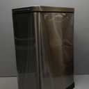 Home Zone Living 12 Gallon Slim Kitchen Trash Can with Soft Close Lid, Step Pedal, Bag Tuck Band, and Removable Liner, Stainless Steel, Silver