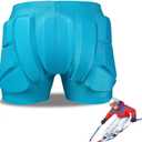 3D Hip Protective Pads Ski Pants-Thickened EVA Skateboard Crash Pad for SkatingProtective Padded Shorts for HIPS Tail Bone (Medium, Blue)