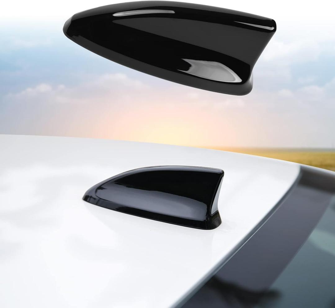Thenice for 11th Gen Civic Accessories Antenna Topper Car Shark Fin Cover Exterior Decoration Compatible with Honda Civic 2022 2023 2024 2025 -Glossy Black