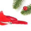 KLEWEE 36 Pcs Small Artificial Red Cardinal Birds, Clip On Christmas Red Cardinal Ornaments for Christmas Tree Decorations, Wreath, Centerpiece and Crafts