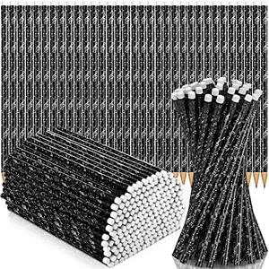 200 Pieces Music Note Pencil Music Pencils Round Pencils Wooden Case with Eraser for Students Kids Classroom Favors Supplies