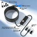 Endoscope Camera with Light,16.4ft Dual-Lens Borescope Tools with 8 Adjustable LED Lights, Endoscope with Semi-Rigid Snake Camera, IP67 Waterproof Inspection Borescope for iOS and Android