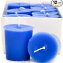 Votive Candles for Wedding/Dinner, Holiday Event, Home Decoration, 12 to 15 Hours,1.75 in. Diameter x 2 in. Tall, 12 per Box, Blueberry Cobbler