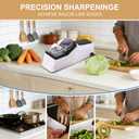 Besynersharp Pro Knife Sharpener, Besyner Knife Sharpener Electric, Equipped with Replaceable Grinding Accessories, Anti Slip Base, Quick Sharpening and Polishing (2PC)