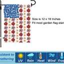 Seasonal Garden Flags Set of 12 Double Sided 12 x 18 Inch Yard Flags,Small Garden flags for outside,4th of July Summer Fall Garden Flag,Christmas Halloween Easter Outdoor Decor, Holiday Flags for All Seasons