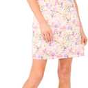 CeCe Women's Short Sleeve Bow Keyhole Dress 10