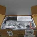 Furnulem Tall 4 Drawers Dresser, Vertical Storage Tower Black Dresser for Bedroom, Hallway, Entryway, Nursery, Closet Organizer, Nightstand Bedside Table Furniture, Sturdy Steel Frame, Wood Top