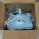 28'' Kids Mini Broom and Dustpan Set - Toddler Cleaning Toy, Toddler Household Helper, Parent-Child Interactive Play Cleaning Tool, Cute Cartoon Design, Small Safe Corner Broom (Blue)