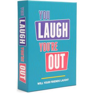 You Laugh You're Out A Party Game with Hilarious Charades Family Card Games for Adults & Kids, 125 Prompt Cards Fun Card Games for Family Game Nights, Gatherings, & Parties Ages 14+