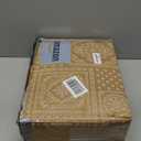 TEXTURE & LOOMS Cotton Quilt Queen Size Gray Bedding Set, Vintage Washed 3-Piece Cozy Lightweight Stitching Decorative Bedding Cover Coverlet Set with 2 Shams in Leaf Pattern for All Season,  Gray-leaf, Queen