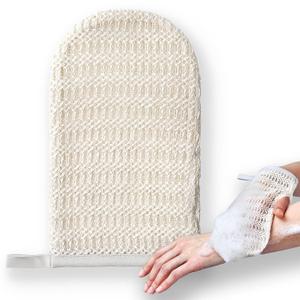 aisen Japan - Handmade Silk Exfoliating Glove with Sericin, Ultra-Gentle Body Wash Mitt for Sensitive Skin, Moisturizing Raw Silk Shower Scrubber, Made in Japan Luxury Bath Gift for Women