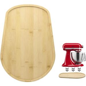 Adabuli Bamboo Mixer Slider Mat Compatible with KitchenAid 4.5-5 Qt Tilt Head Stand Mixer, Appliance Sliding Mat for Kitchenaid Artisan, Kitchen Countertop Storage Accessories and Attachments