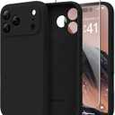 Magnetic for iPhone 17 Pro Case, Compatible with MagSafe, [Full Camera Protection][Screen Protector] Silicone Shockproof Protective Phone Case for iPhone 17 Pro 6.3", Black