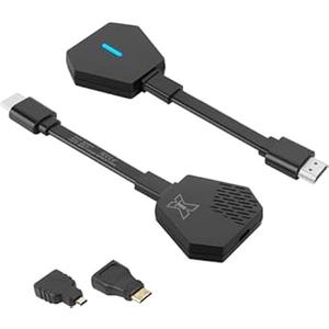 Syncdeck Wireless HDMI Transmitter and Receiver 4K@30Hz(165Ft) 5G Wireless HDMI Adapter Kit for PC, Laptop, TV Box, to TV, Monitor, Projector Black