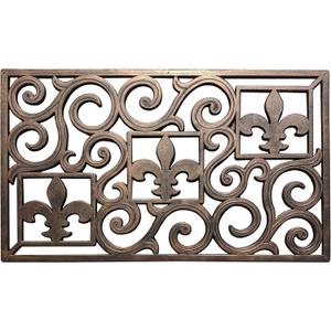 A1 Home Collections Doormat First Impression Rubber Grill Hand Finished Unique Doormat 18 X 30 for Outdoor Entrance, Welcome Mats for Front Door Indoor Non-Slip Backing