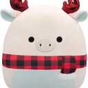 Squishmallows Original 16-Inch Matthew White Moose with Scarf - Official Jazwares Plush (Large)