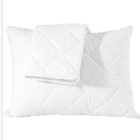 Quilted Pillow Protectors Queen Pair 20x30 Inches Extra Soft Thick Ultra Plush White Zippered Set of 2