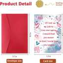 2 x Romantic Anniversary Card & Gifts for Men, Women, Couples, Boyfriend or Girlfriend Happy Wedding Anniversary Card for Husband or Wife, Him or Her, Valentines Day