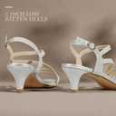 IDIFU Women's Dressy Strappy 2 Inch Low Kitten Heel Open Toe Sandals Dress Shoes for Woman Lady in Bridal Dance Evening (5)