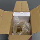 24 Pieces Flatware Set, Caliamary Stainless Steel Flatware Set with Silverware Holder Spoons Forks Knives, Utensils Set Service for 6, Gold Mirror Polished and Matte Pink Painted (Pink)