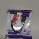 VCELINK RCA Splitter 1 Female to 2 Male (8 Inch), Stereo Audio Y Cable, Gold Plated Dual RCA Male Adapter for Car Audio, Subwoofer, TV, CD Player, Home Theater and so on, 2 Pack