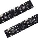 2 PCS Premium Soft Auto Seat Belt Cover Seatbelt Shoulder Pad for a More Comfortable Driving Compatible with All Cars, Backpack, Sedan, SUV, Trucks, Shoulder Neck Chest Protector Pads, Black Heart