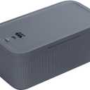 Refrigerator food and medicine storage box, food odor-proof storage box, snack mobile phone lock box, password medicine box (gray blue)