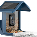 Hummingbird Feeder with Camera Solar Powered-Blue