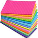 (12 Pack) Lined Sticky Notes 4x6 Inch, 12 Bright Colors - Sticky Note with Lines, Strong Adhesive & No Residue - Large Sticky Notes Thick Paper, for Office School Home Organization 30 Sheets/Pad