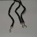 2 Dog Leash, Dog Leash for 2 Dogs, 360° Swivel No Tangle Double Walking Training Leashes for Small Dogs, Comfortable Shock Absorbing Reflective Bungee, Black