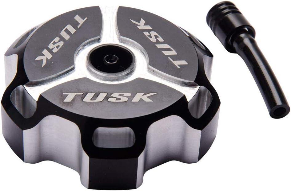 Tusk Billet Aluminum Gas Cap, Clarke Fuel Tanks Black Machined
