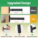 Doorway Flip Up Grab Bars for Wall, 9" Long Grip Handle Supports Up to 300LBS Grab Bars for Seniors, Elderly, Disabled, Non-Slip Assist Hand Railsfor Wall, Doorway, Stairs(1 Pack)