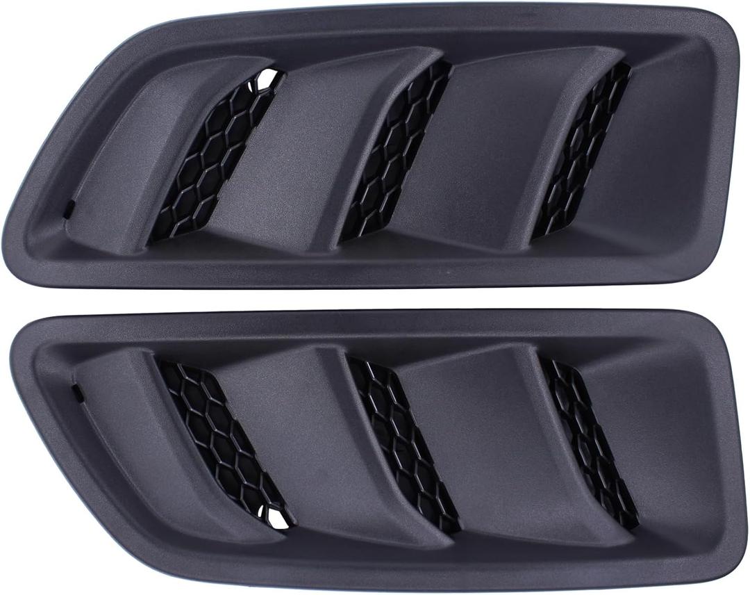MOTOKU Driver and Passenger Side Hood Vent Bezel for Jeep Wrangler Gladiator 2018-2024