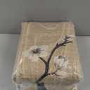 8x10 Area Rugs for Living Room, Oriental Floral Birds Large Washable Rug for Bedroom, Soft Low Pile Non Slip Carpet for Dining Room Kids Room Farmhouse Office Home Decor, Black Gold