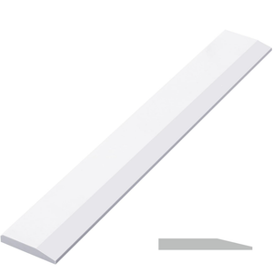 Joyfolk White Marble Threshold 4x36x5/8 Inch Marble Window Sill Shower Curb Top Tile Door Transition Bathroom Vanity Backsplash for Shower Pan System Jambs Fireplaces (Modern Style)