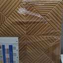 6 Pack Large Acoustic Panels,23.6 x 23.6 Inches Soundproof Wall Panels,Decorative Sound Panels,Self-Adhesive Acoustic Wall Panels,Decorative Soundproof Panels for Home Studio Office,Log color