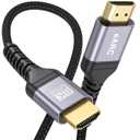 8K eARC HDMI Cable 6.6FT, HDMI ARC/eARC Cable for Soundbar to TV 48Gbps Ultra High Speed HDMI 2.1 Cord Dolby Atmos 8K@60Hz, 4K@120Hz HDR10+ 3D HDCP2.2&2.3 for Vizio Sono Samsung Bose Soundbar