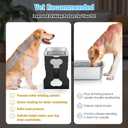 2.4 Gallon Elevated Large Dog Water Bowl,14" Raised Stainless Steel Bowl with Stand for Large Breed, Full Metal Dog Feeding Station for Relief Joint Pressure, Easy Clean for Indoor & Outdoor Uses