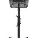 TASALON Ionic Hooded Hair Dryer, Gray - Professional Bonnet Hair Dryer for Home and Salon with 3 Temperature Settings, Portable, Lightweight, Adjustable Height and Wheels, 1000W, 120V AC, 60 Min Timer