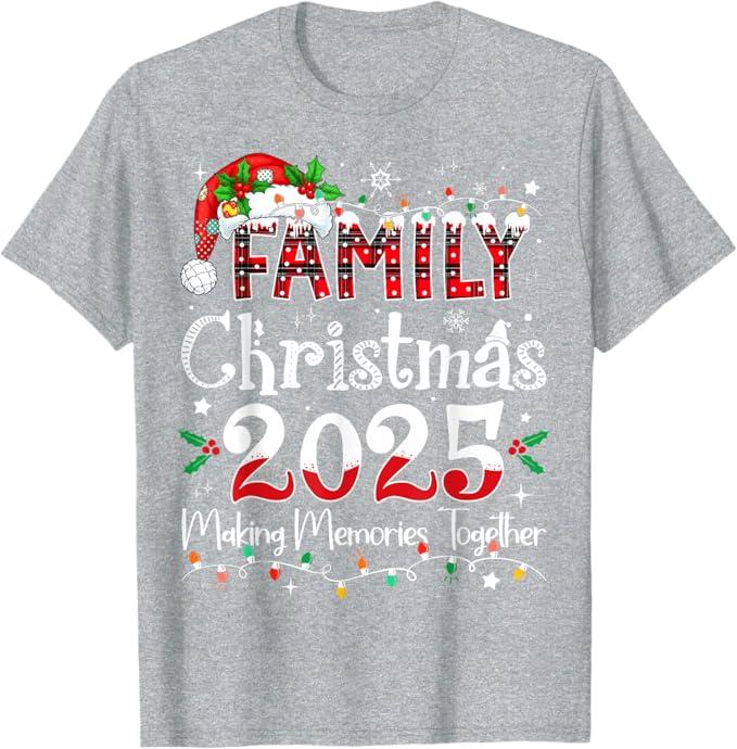 Family Christmas 2025 Matching Outfit Xmas Squad Santa T-Shirt, XL